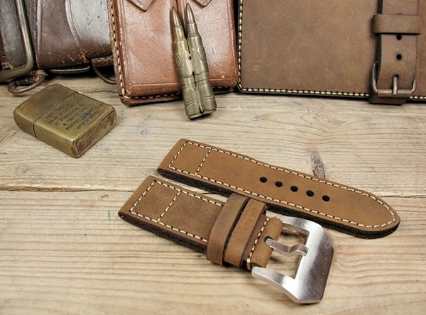 BF09 Swiss Ammo Style Handmade Vintage Strap 22mm/24mm/26mm/28mm – image 8