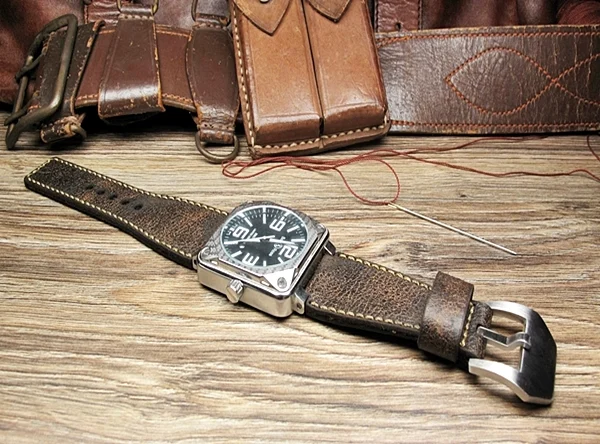 BF39 Vintage-Uhrenarmband im traditionellen Stil für Bell & Ross – Bild 3