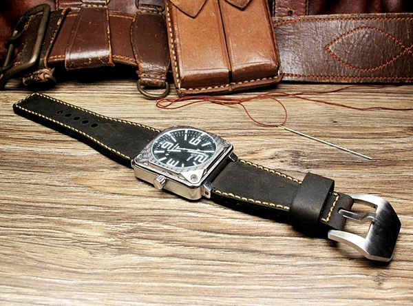 BF40 Vintage-Uhrenarmband im traditionellen Stil für Bell & Ross – Bild 3