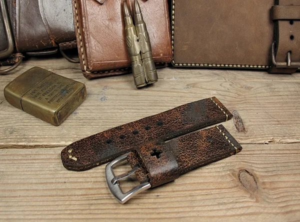 BF01 Swiss Ammo Handmade Vintage Strap 22mm/24mm/26mm/28mm – image 3