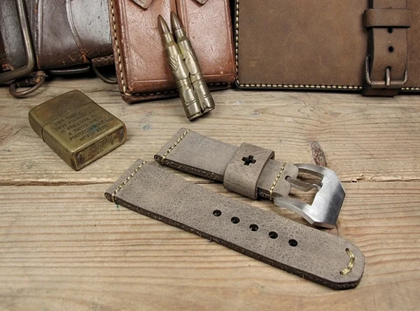 BF01 Swiss Ammo Handmade Vintage Strap 22mm/24mm/26mm/28mm – image 5