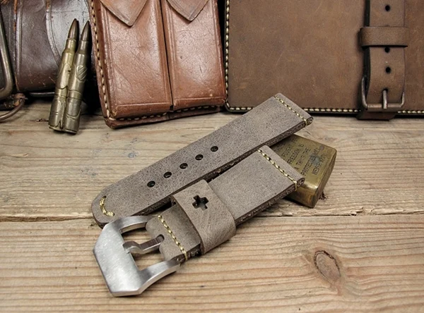 BF01 Swiss Ammo Handmade Vintage Strap 22mm/24mm/26mm/28mm – image 4