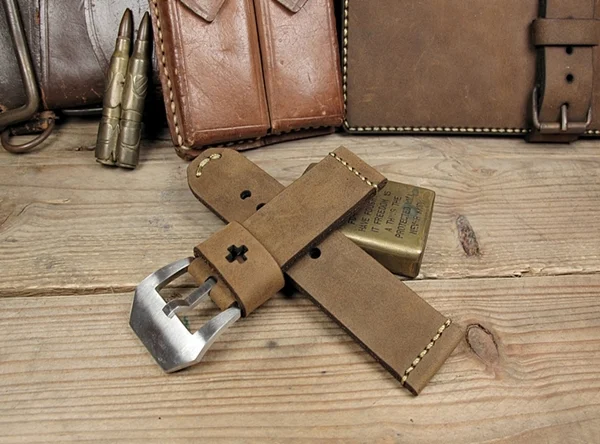 BF01 Swiss Ammo Handmade Vintage Strap 22mm/24mm/26mm/28mm – image 6
