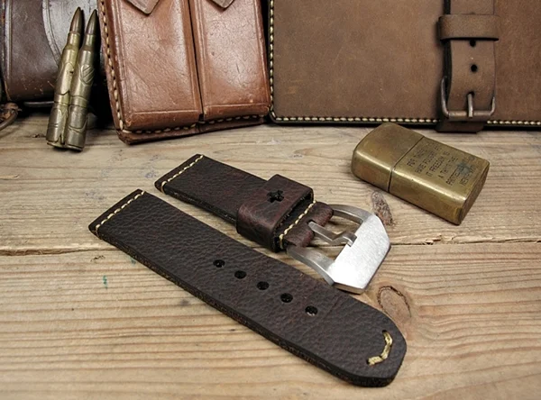 BF01 Swiss Ammo Handmade Vintage Strap 22mm/24mm/26mm/28mm – image 8