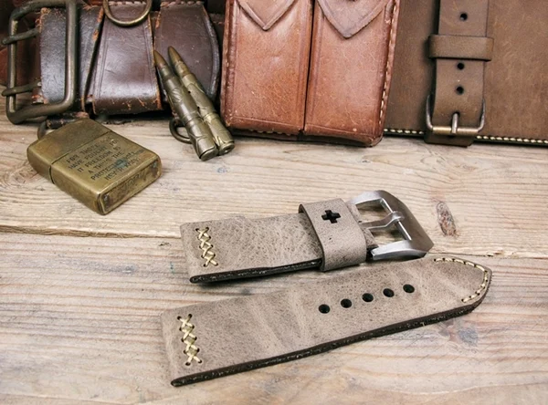 BF02 Swiss Ammo Style Handmade Vintage Strap 22mm/24mm/26mm/28mm – image 5