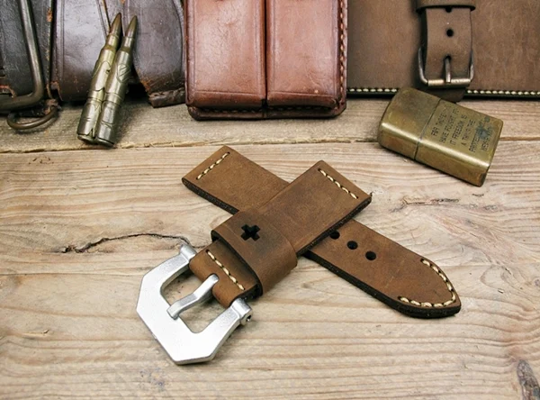 BF03 Swiss Ammo Style Handmade Vintage Strap 22mm/24mm/26mm/28mm – image 4