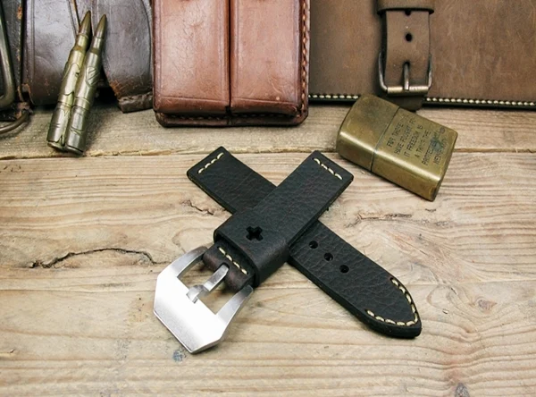 BF03 Swiss Ammo Style Handmade Vintage Strap 22mm/24mm/26mm/28mm – image 5