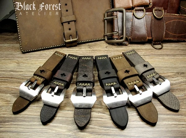 BF08 Swiss Ammo Style Handmade Vintage Strap 22mm/24mm/26mm/28mm – image 11