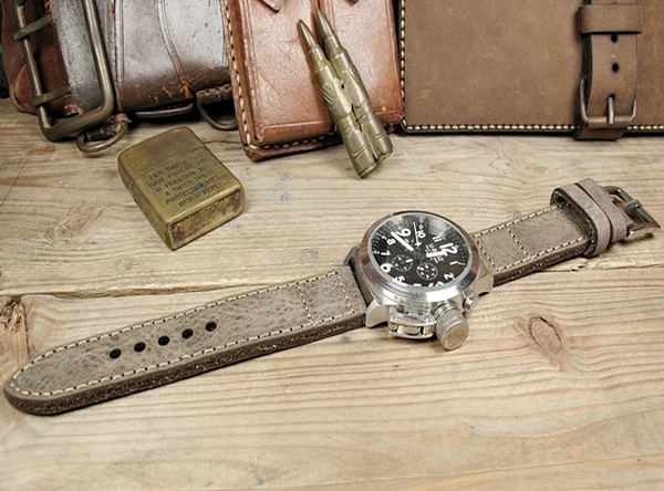 BF09 Swiss Ammo Style Handmade Vintage Strap 22mm/24mm/26mm/28mm – image 6