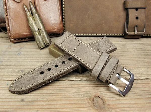BF09 Swiss Ammo Style Handmade Vintage Strap 22mm/24mm/26mm/28mm – image 5