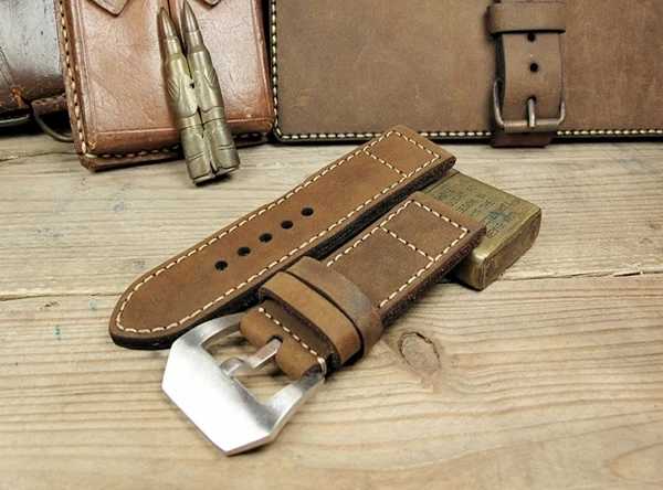 BF09 Swiss Ammo Style Handmade Vintage Strap 22mm/24mm/26mm/28mm – image 7