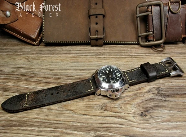 BF26 Vintage Ammo Style Strap size 22mm/24mm/26mm/28mm