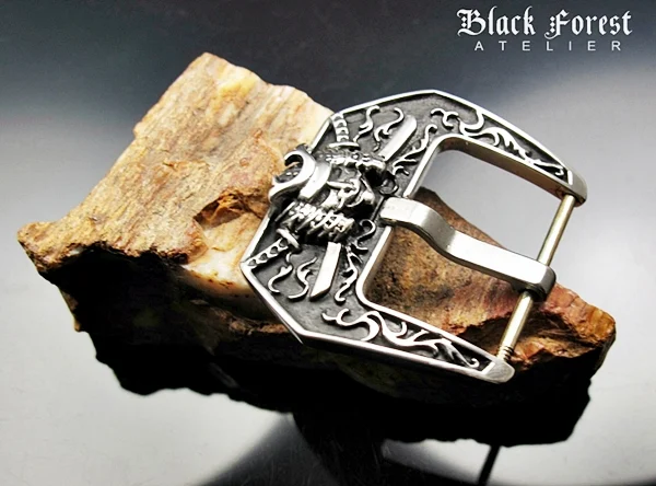 Sterling Silver 925 Samurai Buckle for Seiko, Panerai, Maranez, Sevenfriday