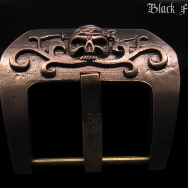 Pirate of the Carribean Pink Bronze Buckle for Seiko, Panerai, Maranez, Sevenfriday