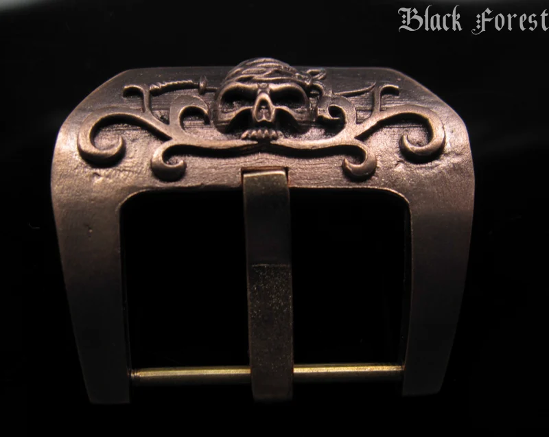 Pirate of the Carribean Pink Bronze Buckle for Seiko, Panerai, Maranez, Sevenfriday
