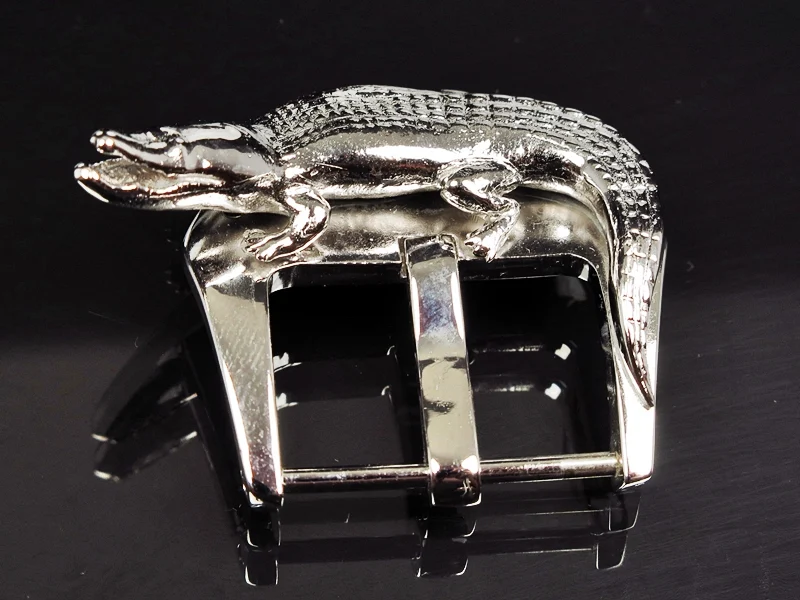 Alligator Sterlingsilber Schließe für Seiko, Panerai, Maranez, Sevenfriday – Bild 3