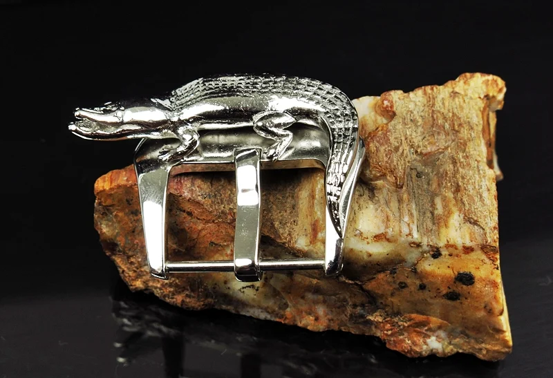 Alligator Sterlingsilber Schließe für Seiko, Panerai, Maranez, Sevenfriday – Bild 4