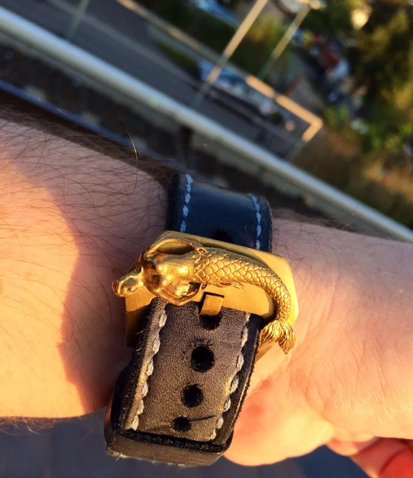 Mermaid Yellow Bronze Buckle for Seiko, Panerai, Maranez, Sevenfriday – image 3