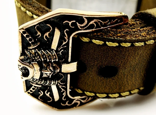 Pink Bronze Samurai Buckle for Seiko, Panerai, Maranez, Sevenfriday – image 4