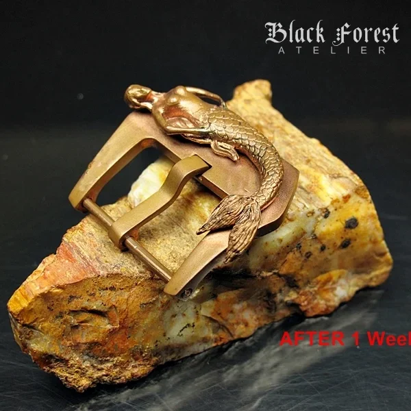 Mermaid Pink Bronze Buckle for Seiko, Panerai, Maranez, Sevenfriday