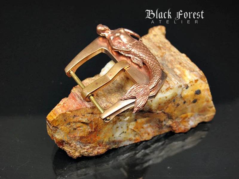 Mermaid Pink Bronze Buckle for Seiko, Panerai, Maranez, Sevenfriday – image 3