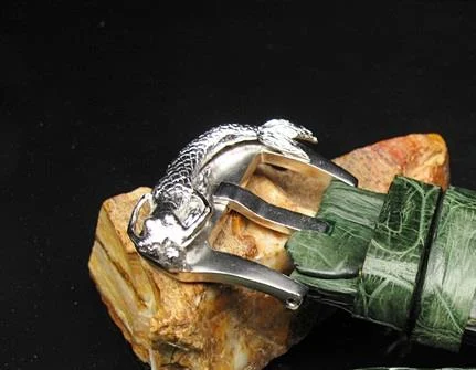 Mermaid Chrome Plated (Silver color) Buckle for Seiko, Panerai, Maranez, Sevenfriday – image 4