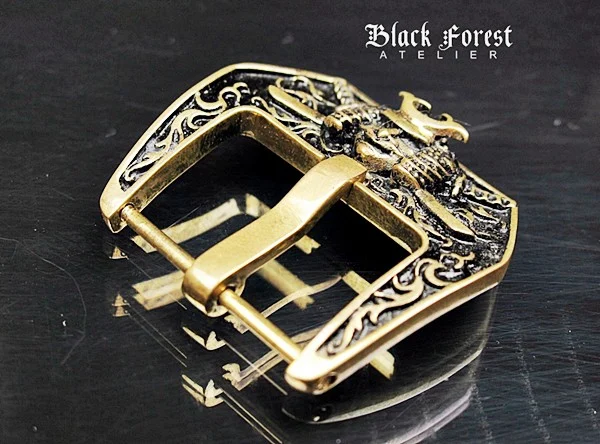 Yellow Bronze Samurai Buckle for Seiko, Panerai, Maranez, Sevenfriday