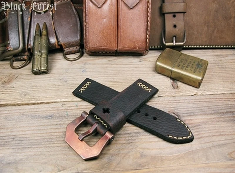 BF02 Swiss Ammo Style Handmade Vintage Strap 22mm/24mm/26mm/28mm