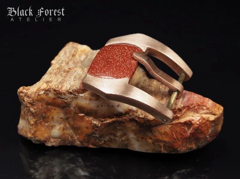 24mm Handmade Gemstone in Pink Bronze Buckle for Maranez,Helson,Panerai,Ancon KD224mm Handmade Gemstone in Pink Bronze Buckle Screw-in for Maranez,Helson,Panerai,Ancon