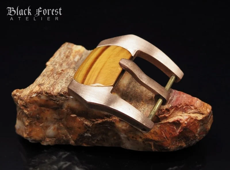 24mm Handmade Gemstone in Pink Bronze Buckle for Maranez,Helson,Panerai,Ancon KD324mm Handmade Gemstone in Pink Bronze Buckle Screw-in for Maranez,Helson,Panerai,Ancon