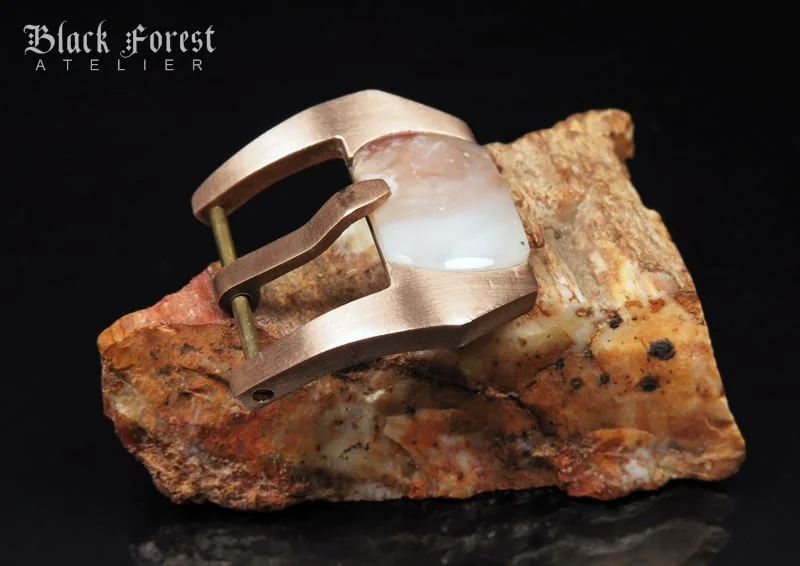 24mm Handmade Gemstone in Pink Bronze Buckle for Maranez,Helson,Panerai,Ancon KD424mm Handmade Gemstone in Pink Bronze Buckle Screw-in for Maranez,Helson,Panerai,Ancon