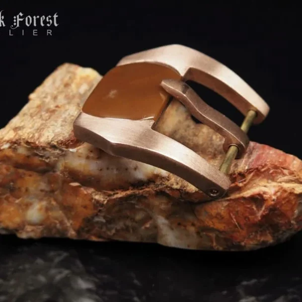 24mm Handmade Gemstone in Pink Bronze Buckle for Maranez,Helson,Panerai,Ancon KD524mm Handmade Gemstone in Pink Bronze Buckle Screw-in for Maranez,Helson,Panerai,Ancon