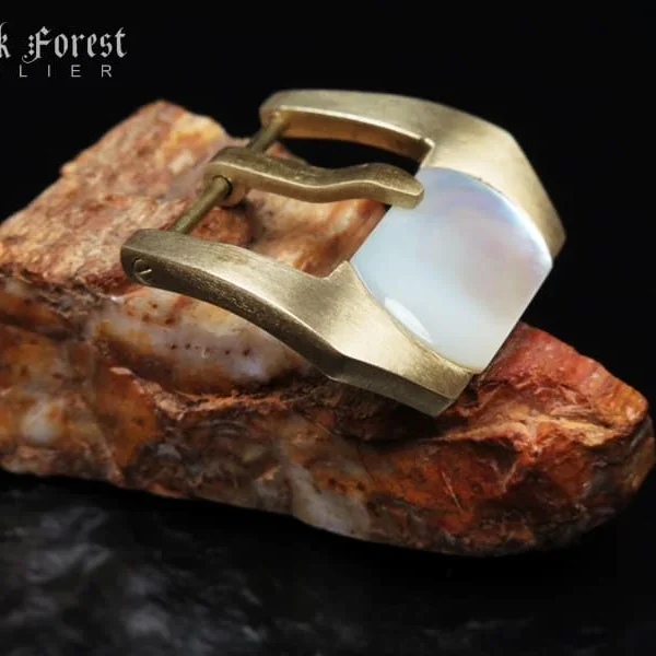 24mm Handmade Gemstone in Yellow Bronze Buckle for Maranez,Helson,Panerai,Ancon KD824mm Handmade Gemstone in Yellow Bronze Buckle Screw-in for Maranez,Helson,Panerai,Ancon