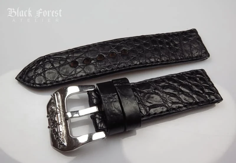 24mm Handmade Genuine Alligator Belly Strap QK67 – image 3