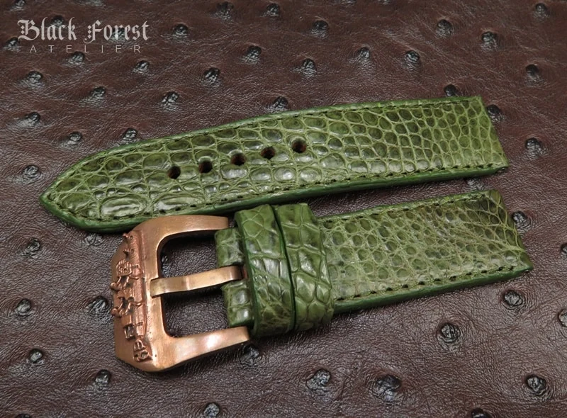 24mm Handmade Genuine Alligator Belly Strap QK71 – image 3