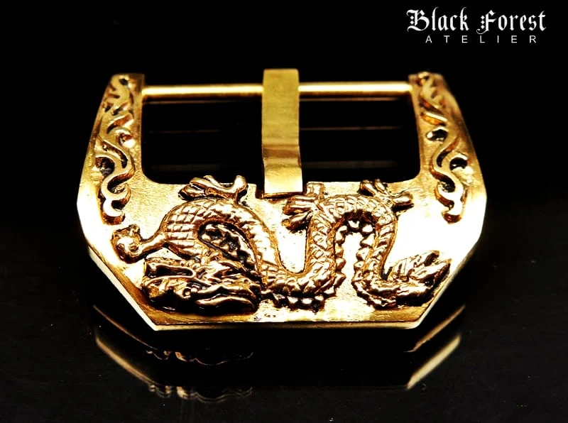Dragon Yellow Bronze Buckle for Seiko, Panerai, Maranez, Sevenfriday – image 3