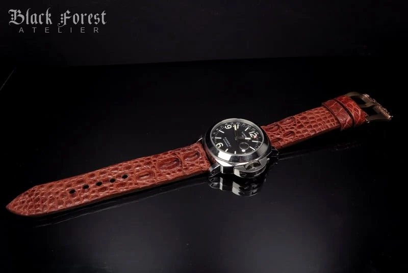 24mm Handmade Genuine Alligator Hornback Strap 20024mm Handmade Genuine Alligator Hornback Strap 200-205 – image 3