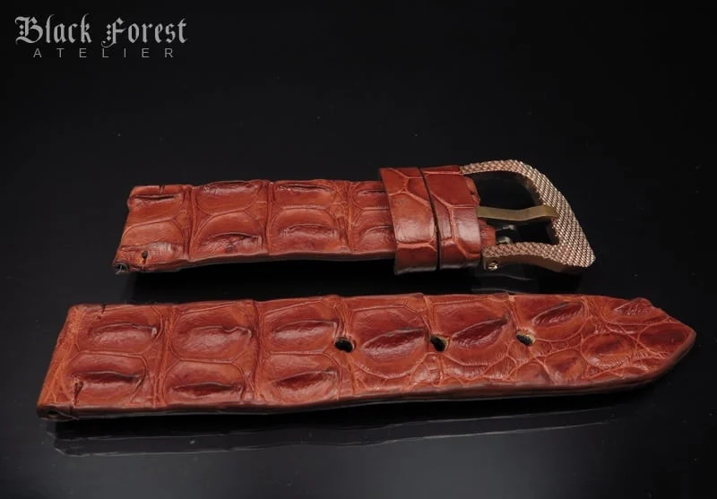 24mm Handmade Genuine Alligator Hornback Strap 20024mm Handmade Genuine Alligator Hornback Strap 200-205 – image 5
