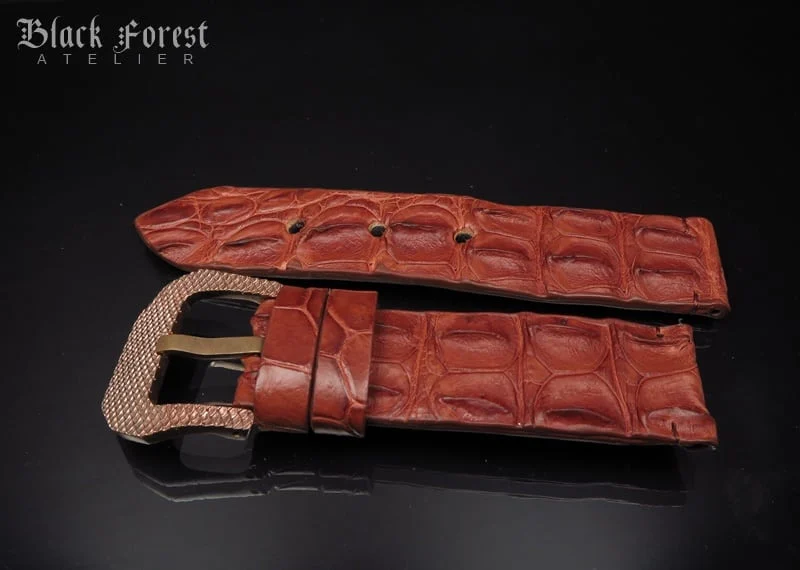 24mm Handmade Genuine Alligator Hornback Strap 20024mm Handmade Genuine Alligator Hornback Strap 200-205 – image 6