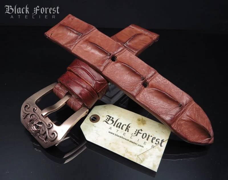 24mm Handmade Genuine Alligator Hornback Strap 20024mm Handmade Genuine Alligator Hornback Strap 200-205 – image 10
