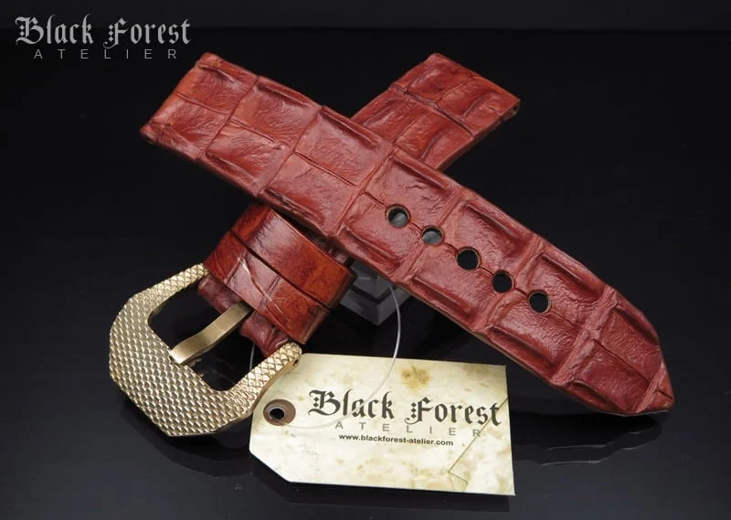 24mm Handmade Genuine Alligator Hornback Strap 206 – image 4