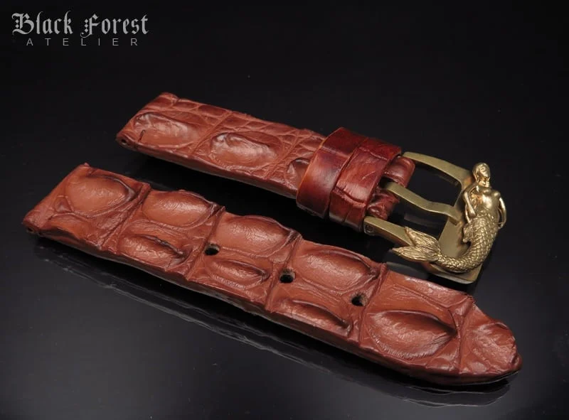 24mm Handmade Genuine Alligator Hornback Strap 206 – image 5