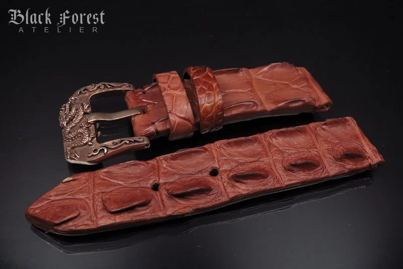 24mm Handmade Genuine Alligator Hornback Strap 206 – image 8