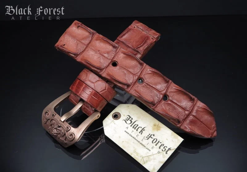 24mm Handmade Genuine Alligator Hornback Strap 206 – image 9
