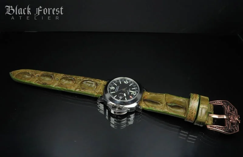 24mm Handmade Genuine Alligator Hornback Strap 21124mm Handmade Genuine Alligator Hornback Strap 211-212 – image 3