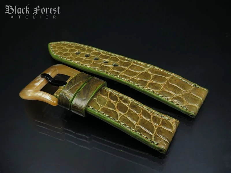 24mm Handmade Genuine Alligator Belly Strap 213-216 – image 3