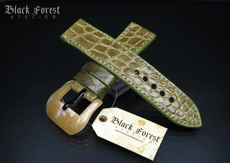 24mm Handmade Genuine Alligator Belly Strap 213-216 – image 4