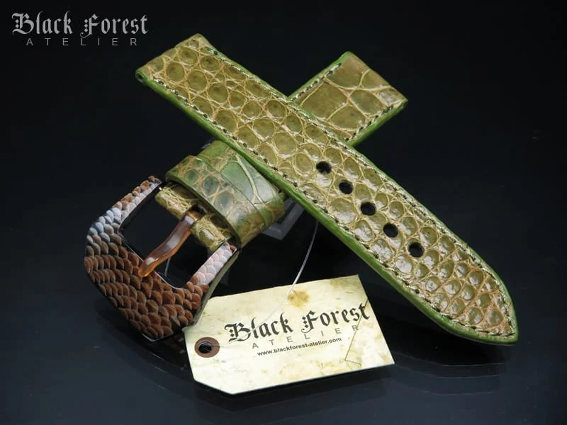24mm Handmade Genuine Alligator Belly Strap 213-216 – image 5