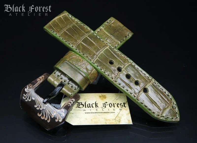 24mm Handmade Genuine Alligator Belly Strap 216-219 – image 4