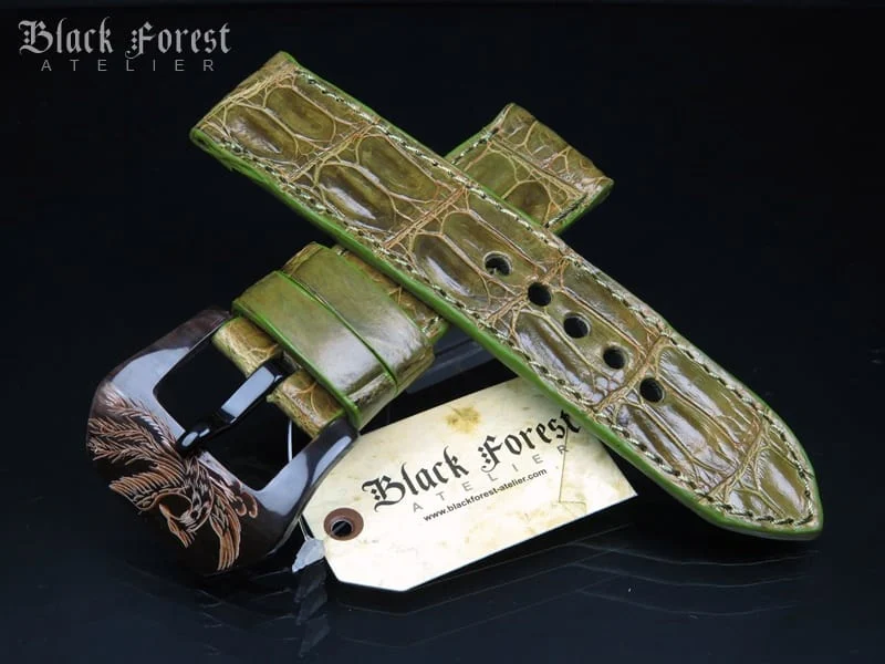 24mm Handmade Genuine Alligator Belly Strap 216-219 – image 7